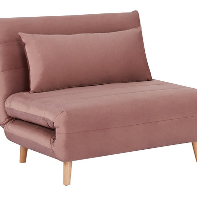 Rozkládací křeslo RAJKA - růžové