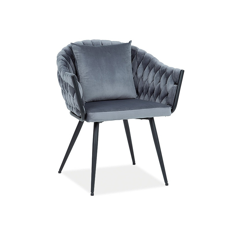 Stylová jídelní židle NERISA - černá / šedá