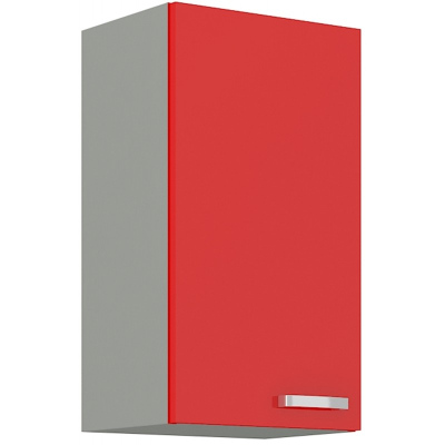Horní kuchyňská skříňka ULLERIKE - šířka 40 cm, červená / šedá