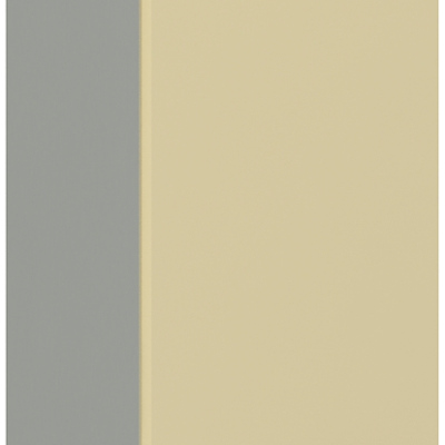 Horní kuchyňská skříňka ULLERIKE - šířka 45 cm, krémová / šedá