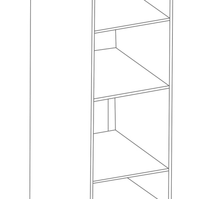 Skříň na vestavné spotřebiče ULLERIKE - šířka 60 cm, šedá