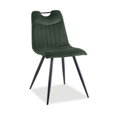 Čalouněná židle NETTA - černá / zelená