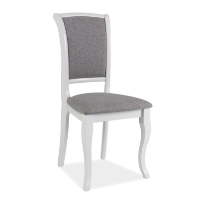 Jídelní židle IGNA - bílá / šedá