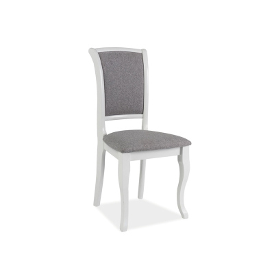 Jídelní židle IGNA - bílá / šedá