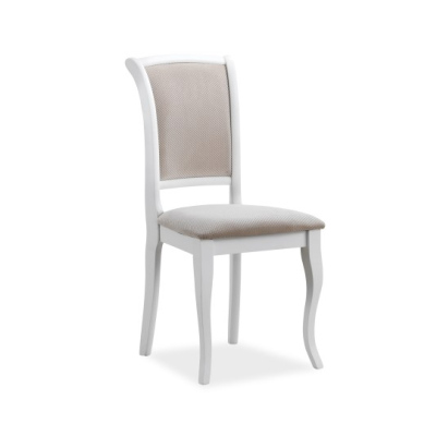 Jídelní židle IGNA - bílá / béžová