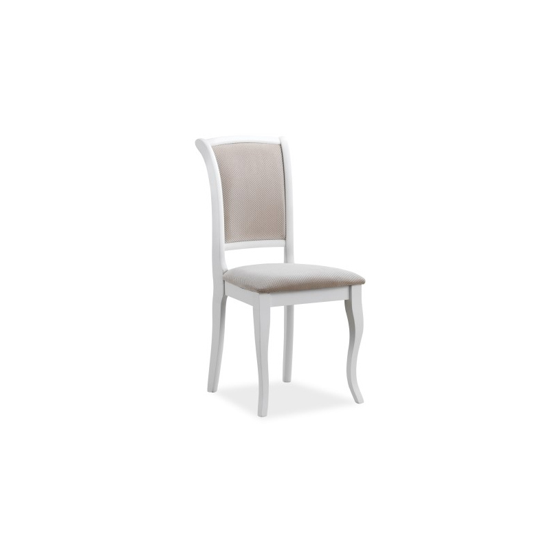 Jídelní židle IGNA - bílá / béžová
