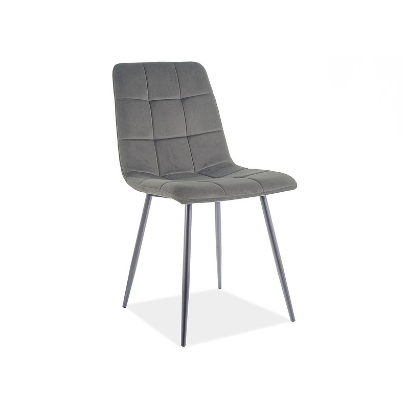 Čalouněná jídelní židle LUMI 1 - černá / šedá