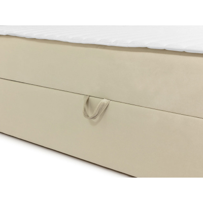 Kontinentální dvoulůžková postel 160x200 TOMASA 6 - hnědá + topper ZDARMA