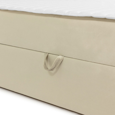 Kontinentální dvoulůžková postel 140x200 TOMASA 6 - hnědá + topper ZDARMA
