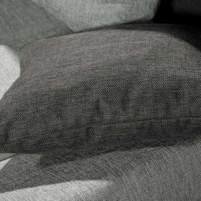 Rohová rozkládací sedačka QUITA - světlá šedá / šedá