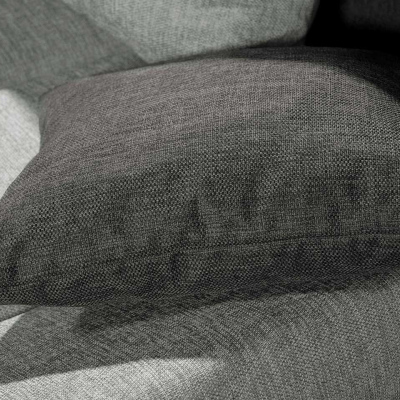 Rohová rozkládací sedačka QUITA - šedá / světlá šedá