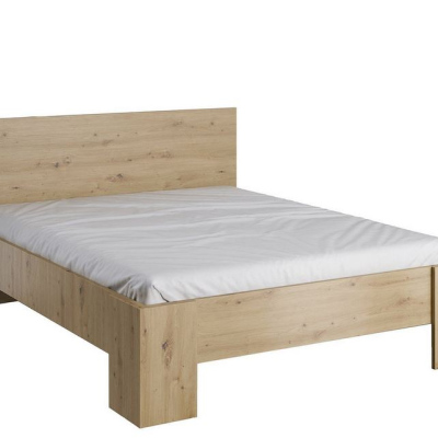 Manželská postel s roštem 160x200 RITA - dub artisan