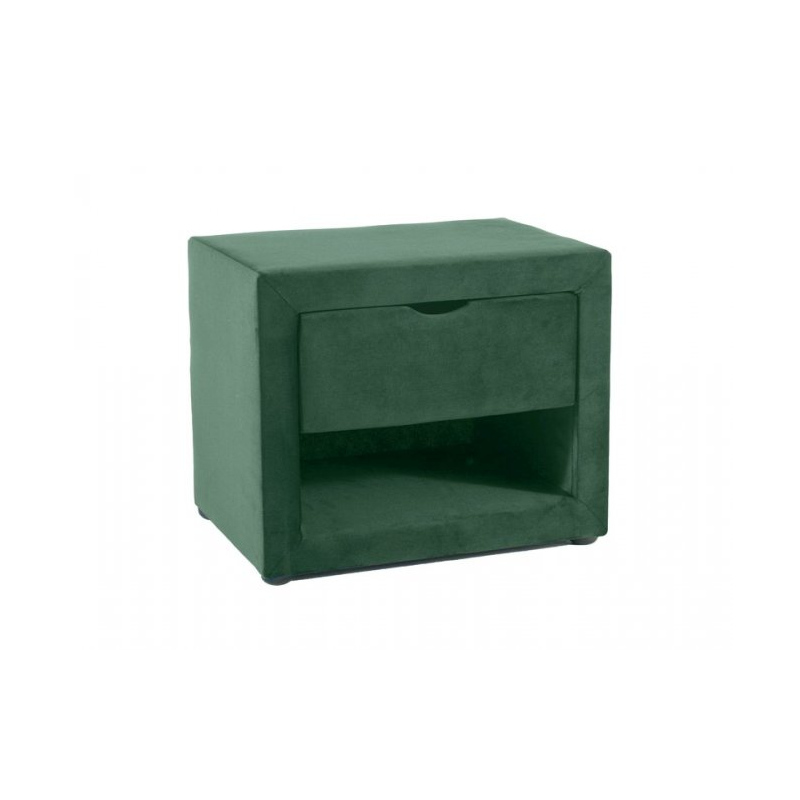 Čalouněný noční stolek PASCAL - zelený