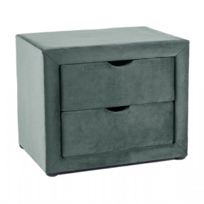 Noční stolek se 2 šuplíky TADEO - zelený