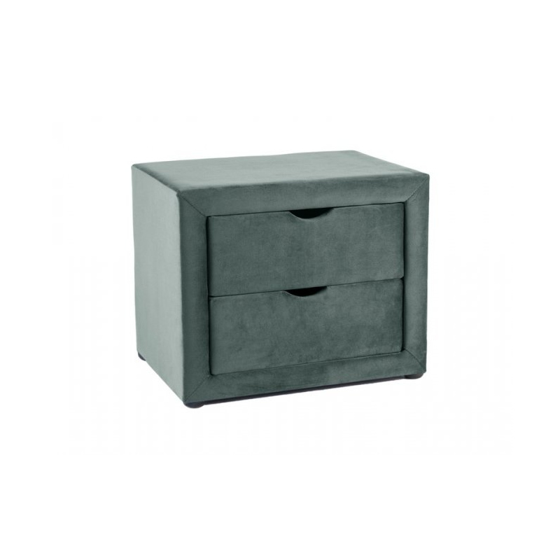 Noční stolek se 2 šuplíky TADEO - zelený