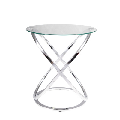 Odkládací stolek DIDIER - sklo / chrom