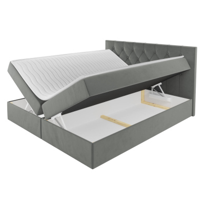 Americká dvojlůžková postel 160x200 SENCE 1 - červená + topper ZDARMA