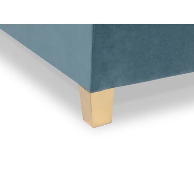 Boxspringová dvoulůžková postel 180x200 LUELA - červená + topper ZDARMA