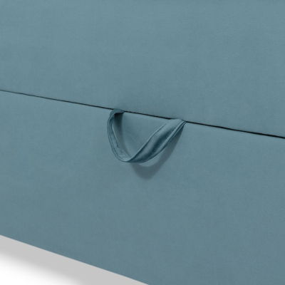 Boxspringová dvoulůžková postel 160x200 LUELA - červená + topper ZDARMA