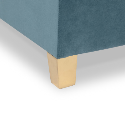 Boxspringová dvoulůžková postel 160x200 LUELA - červená + topper ZDARMA