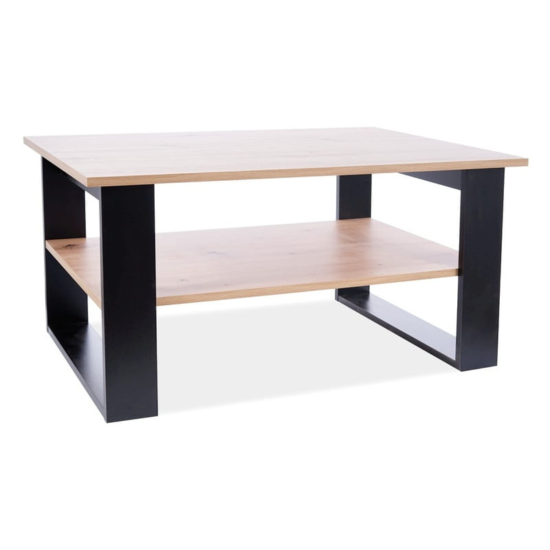 Konferenční stolek MABON - dub wotan / černý