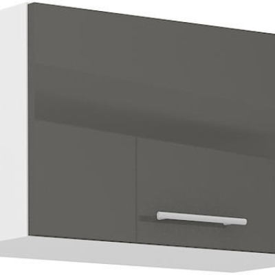 Digestořová skříňka LAJLA - šířka 60 cm, šedá / bílá