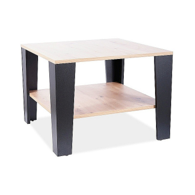Konferenční stolek URIEL - dub wotan / černý