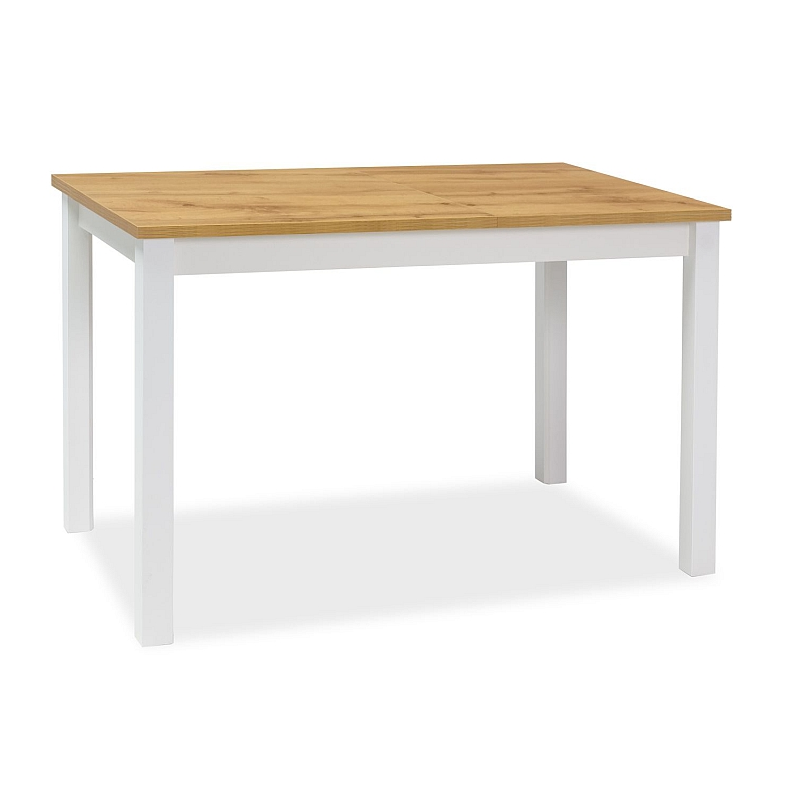 Malý jídelní stůl ANTHONY - dub wotan / matný bílý