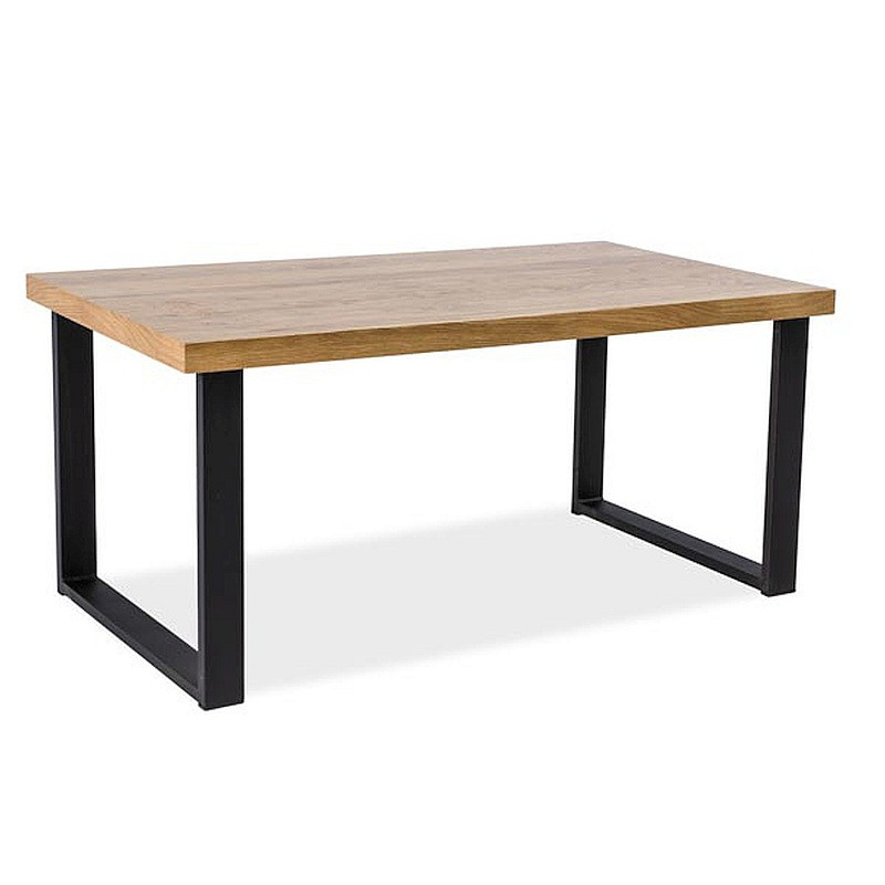 Jídelní stůl UPTON 2 - 150x90, dub / černý