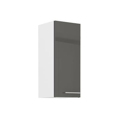 Horní kuchyňská skříňka LAJLA - šířka 30 cm, šedá / bílá