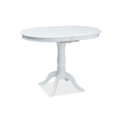 Rozkládací jídelní stůl PIERCE - 100x70, bílý