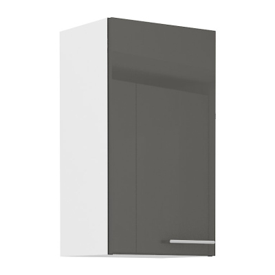 Horní kuchyňská skříňka LAJLA - šířka 40 cm, šedá / bílá