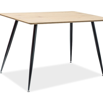 Jídelní stůl KYRIL - 120x80, dub / černý