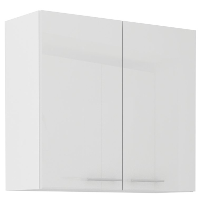 Horní kuchyňská skříňka LAJLA - šířka 80 cm, bílá