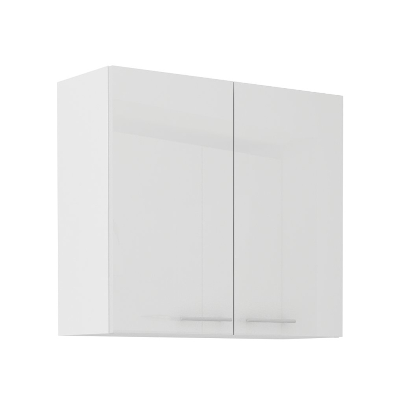 Horní kuchyňská skříňka LAJLA - šířka 80 cm, bílá