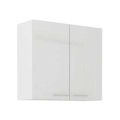 Horní kuchyňská skříňka LAJLA - šířka 80 cm, bílá