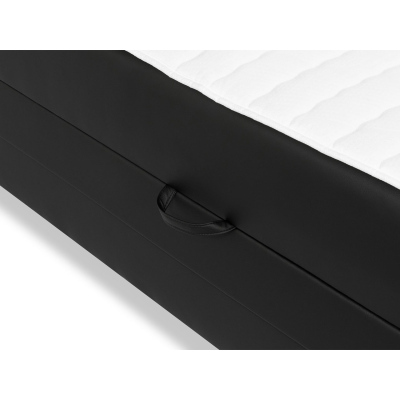 Boxspringová manželská postel 140x200 MARIELA - béžová + topper a LED osvětlení ZDARMA