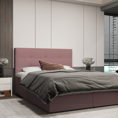 Designová postel MALIKA - 160x200, růžová