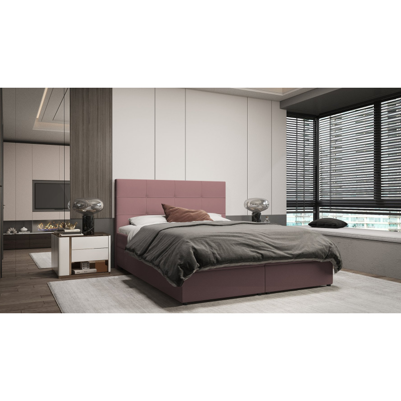 Designová postel MALIKA - 160x200, růžová