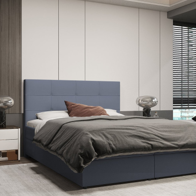 Designová postel MALIKA - 140x200, šedá