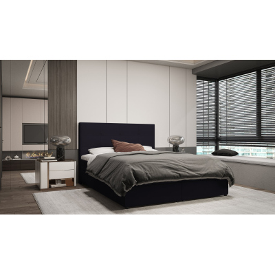 Designová postel MALIKA - 160x200, černá