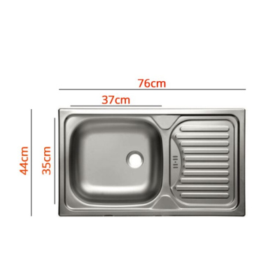 Kuchyně do paneláku 180/180 cm RONG 2 - šedá / lesklá šedá + LED a dřez ZDARMA