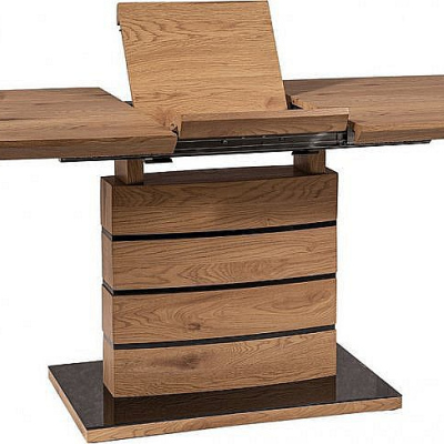 Rozkládací jídelní stůl WOLFGANG - 140x80, dub