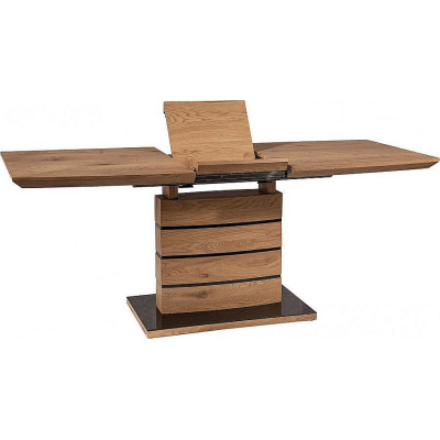 Rozkládací jídelní stůl WOLFGANG - 140x80, dub