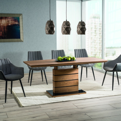 Rozkládací jídelní stůl WOLFGANG - 140x80, dub