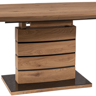 Rozkládací jídelní stůl WOLFGANG - 140x80, dub