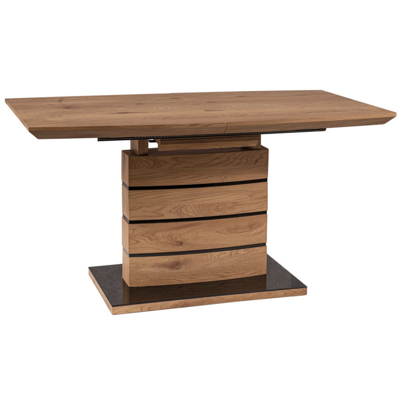 Rozkládací jídelní stůl WOLFGANG - 140x80, dub