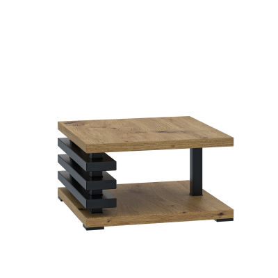 Malý konferenční stolek CELAENA 2 - dub artisan / černý