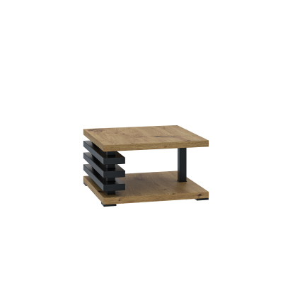 Malý konferenční stolek CELAENA 2 - dub artisan / černý