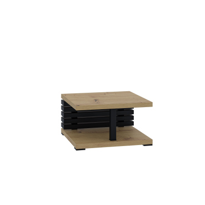 Malý konferenční stolek CELAENA 1 - dub artisan / černý
